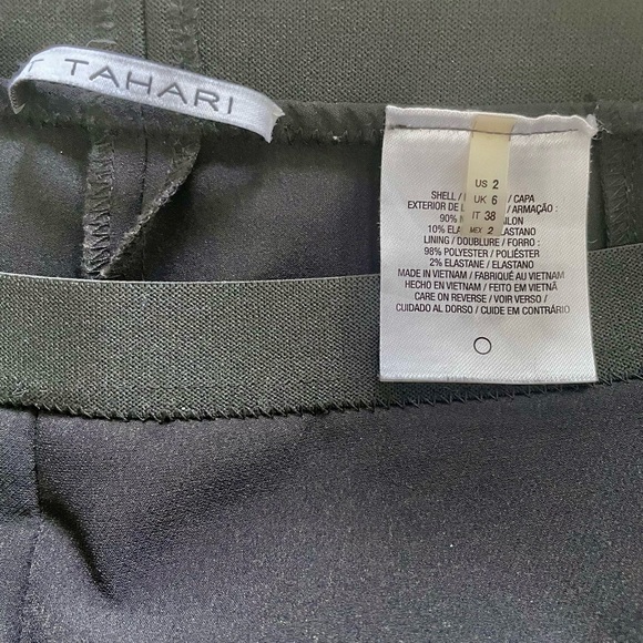 Black Leggings Tahari. Size 2 - Picture 5 of 6